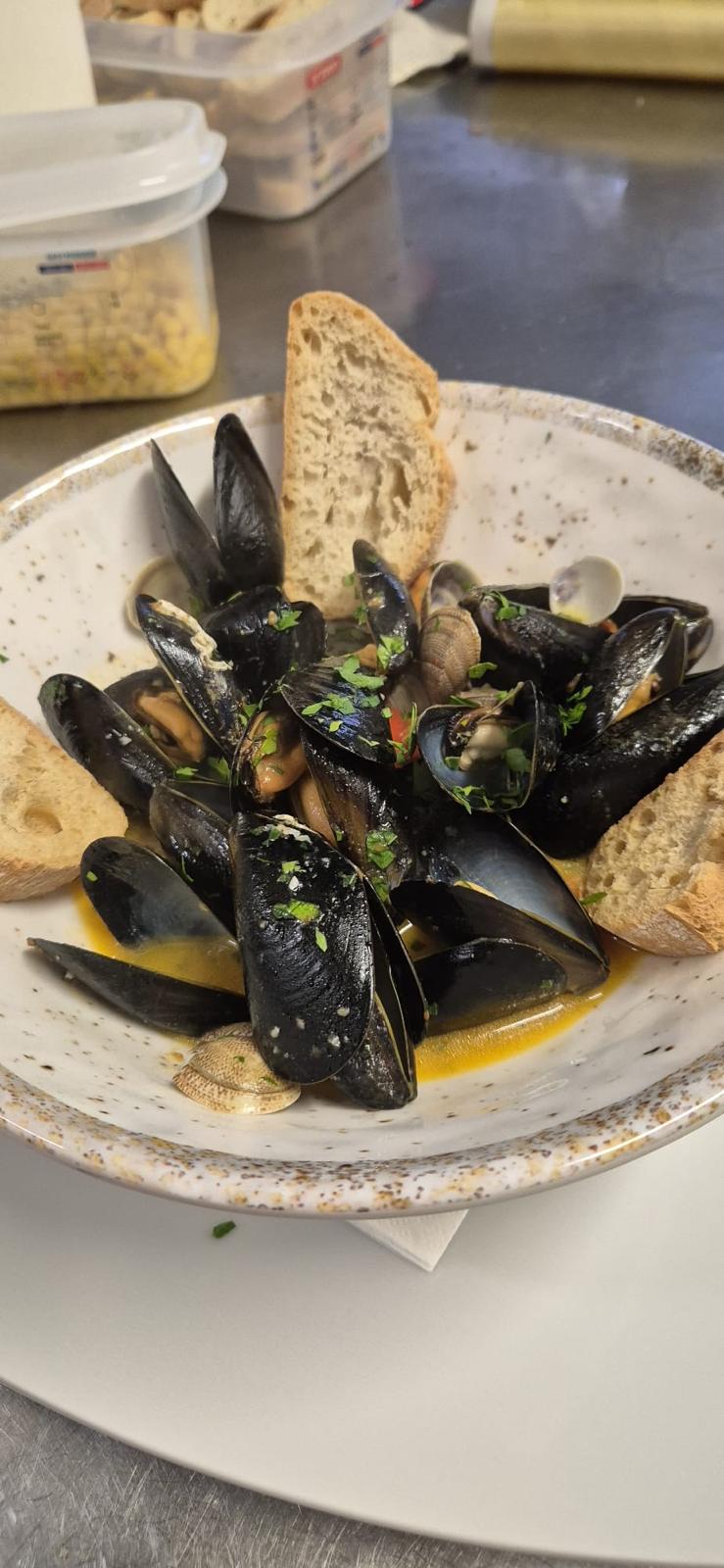 Mussels and Venus clams